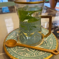 כוס תה טורקיז
